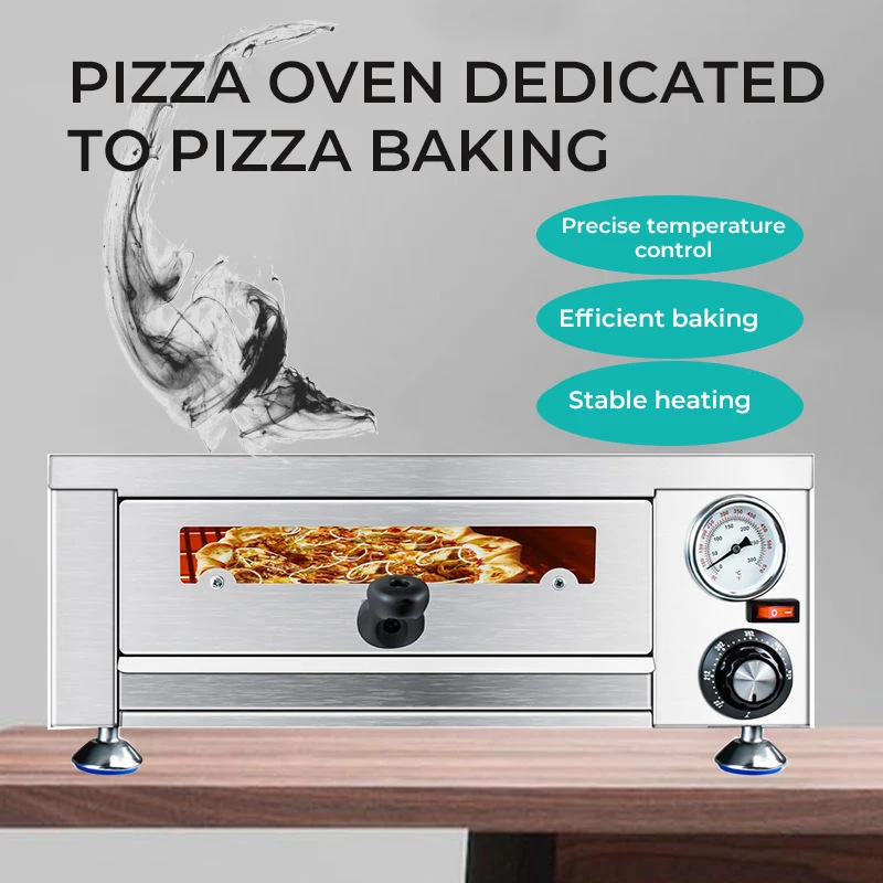 Commercial Double Pizza Oven Electric Oven Large Capacity Private Bakery Cake Bread Single Layer Pizza Oven