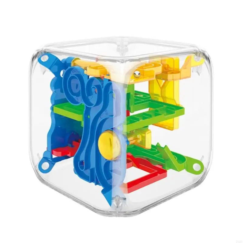 76HF Kids Simulation Maze Cube Training Toy 3D Educational Toy Puzzle Box Table Game Teaser