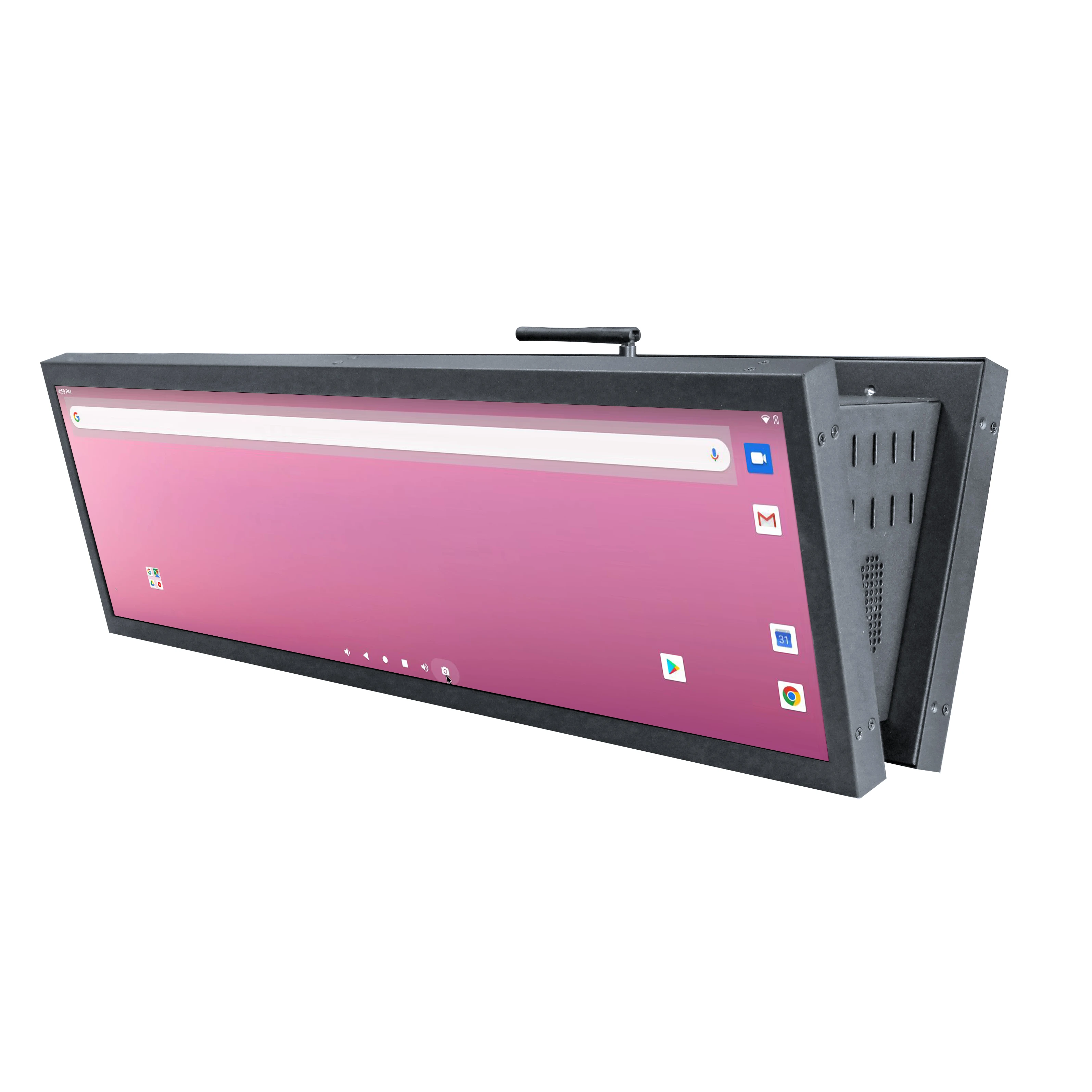 Neuankömmling, schmaler Rahmen, Wandmontage, LCD-Monitor, 24,5 Zoll, einseitig, doppelseitig, LCD-Display, Werbung