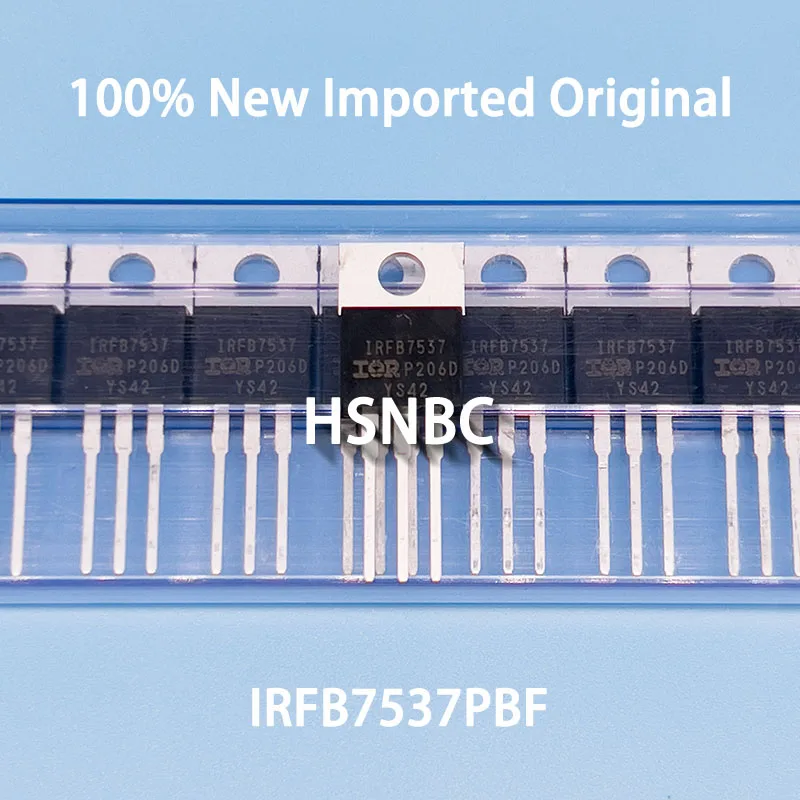 

10Pcs/Lot IRFB7537PBF IRFB7537 FB7537 TO-220 60V 173A MOSFET N-Channel Field-effect Transistor 100% New Imported Original