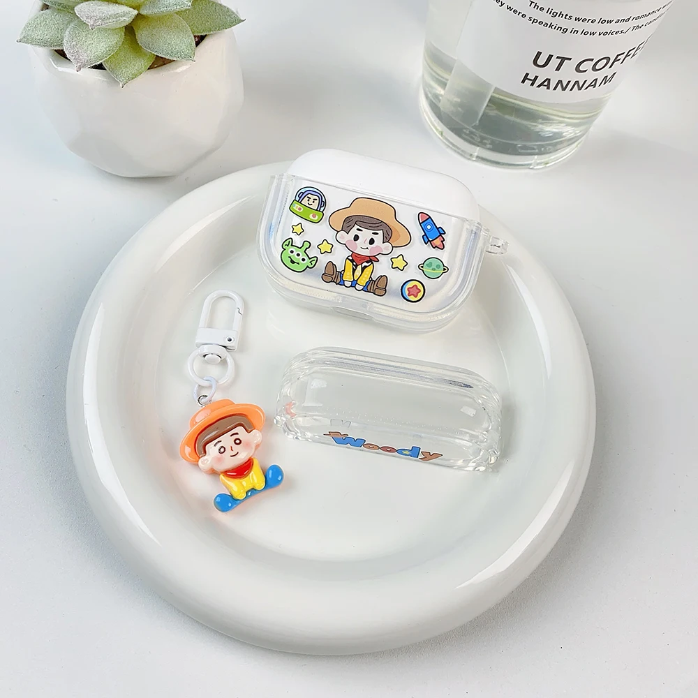 

Мягкий чехол для наушников Apple Airpods 1, 2, 3, 4 поколения, беспроводной Bluetooth, силиконовый чехол для AirPod Pro 2 nd с подвеской «История игрушек»