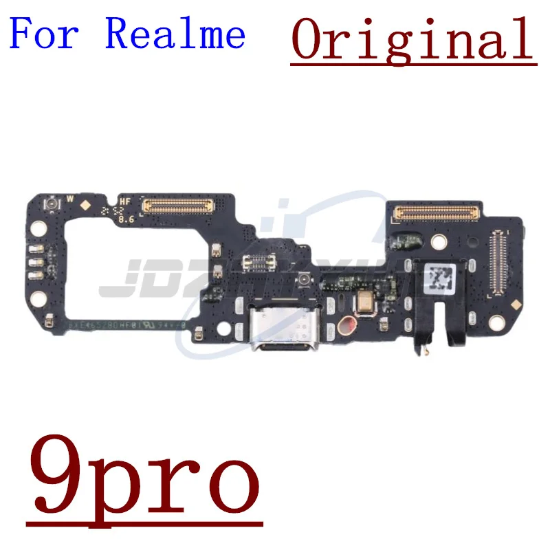 Original USB Charging Port Dock Plug Connector Charger Board Module With Microphone For OPPO Realme 8 8i 8s 9 9i Pro 4G 5G