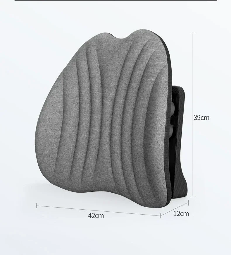 Adjustable Back Cushion For Office Chair Car Lumbar Support Pillow  For Office Sedentary