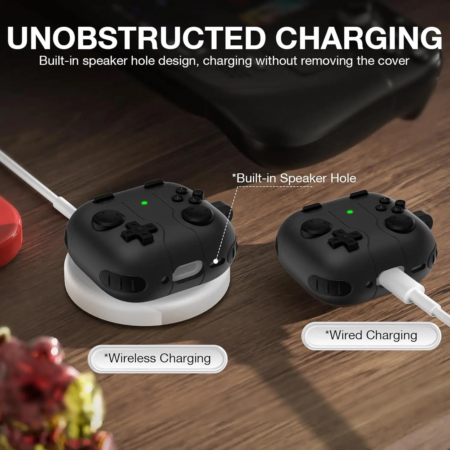 2024 Nowość dla AirPods 4 Etui Classic Handheld Game Console Protector Skin Cover z brelokiem i smyczą do AirPods 4 Case 2024