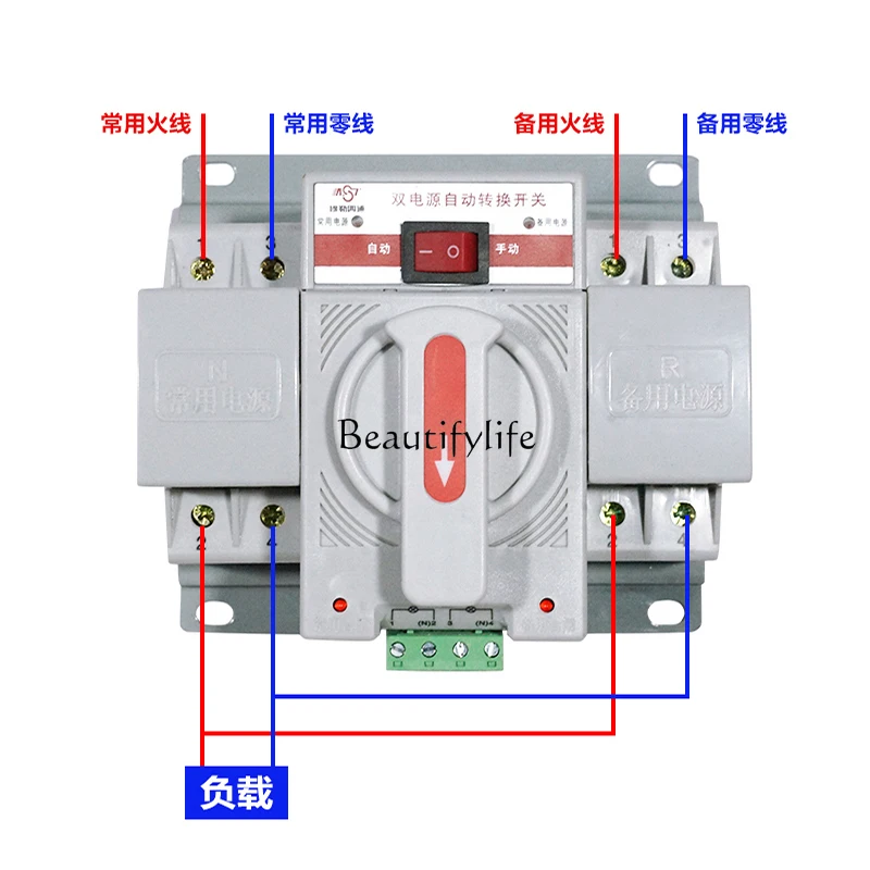 Dual Power Automatic Transfer Schalter 2p Dual Power Schalter