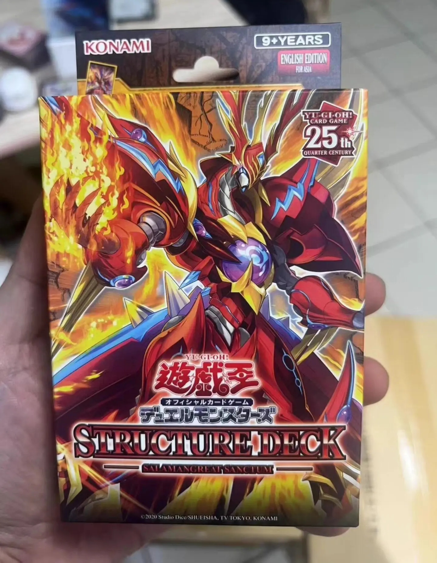 Yugioh-cubierta de estructura de monstruos de Duel Master, Sanctum SDSS, Colección de edición asiática en inglés, cubierta sellada, caja de refuerzo