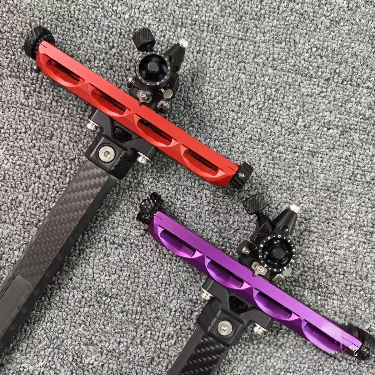9inch Archery Recurve Bow Sight Carbon Fiber Recurve Bow Sight Adjustable Archery Target Sight For Competitive Shooting