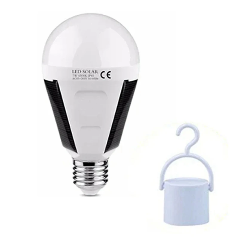 

2PCS LED Solar Power Bulb E27 Portable LED Solar Lights Rechargeable LED Waterproof Outdoor Camp Tent Garden Lights