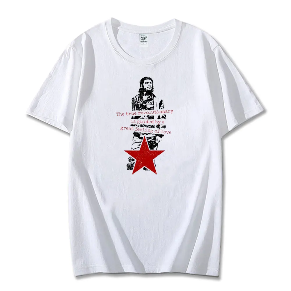 Che Guevara Signature Guerrilla Icon Revolution Classics T-Shirts Men Clothing Fun Cotton Tees Crew Neck Short Sleeve T Shirt