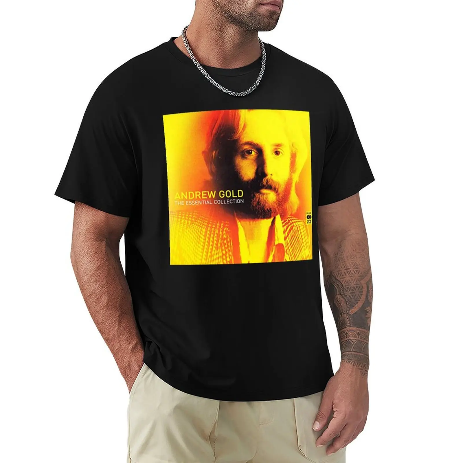 Essential Andrew Gold T-Shirt Vintage Print Crew Neck Tee