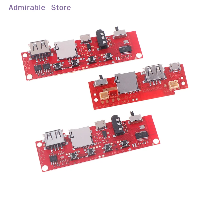 [W]Bluetooth Audio Circuit Board With Wires Bluetooth Module Amplifier Board DIY Bluetooth Module With Charging Port
