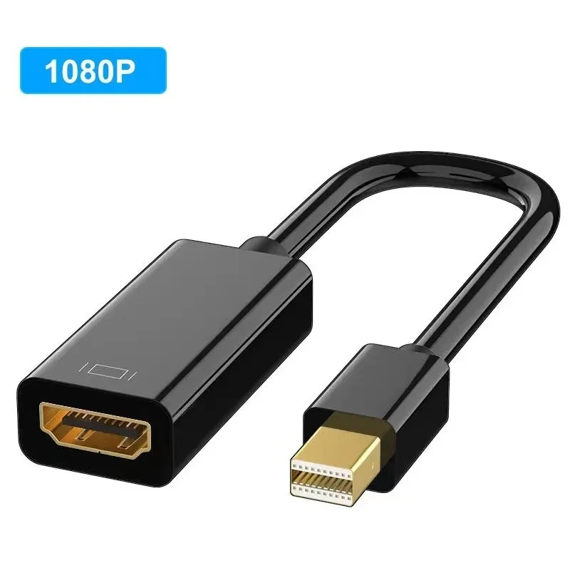 Mini DP DisplayPort to HDMI-compatible Adapter Cable 4K Mini DP to HDMI HDTV Female Converter Compatible for MacBook Air/Pro