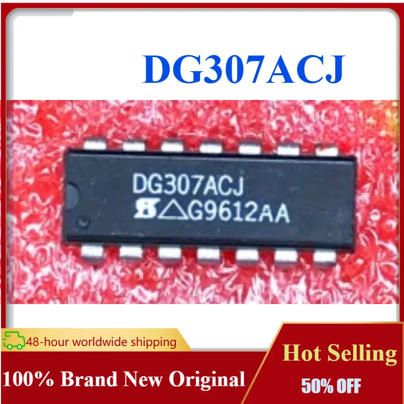 10-30PCS DG307ACJ Dual In-line  (DIP14) Integrated Circuit Analog Switch IC Chip Brand New Original In Stock , Fast Shipping.