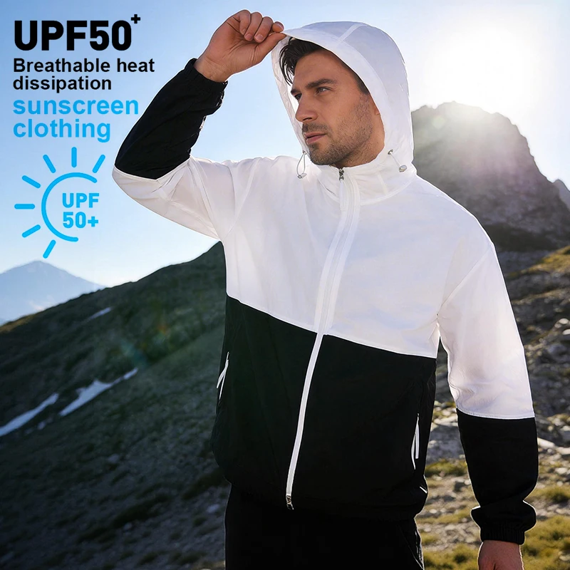 

Летняя солнцезащитная одежда для пар: мужские куртки с защитой от УФ-излучения, легкие пляжные куртки для рыбалки на открытом воздухе с защитой UPF50+