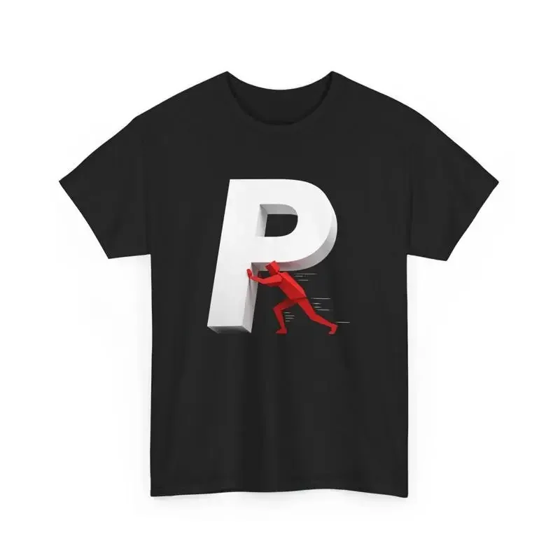 Pushing P Heavy Cotton T Shirt Retro Pushin