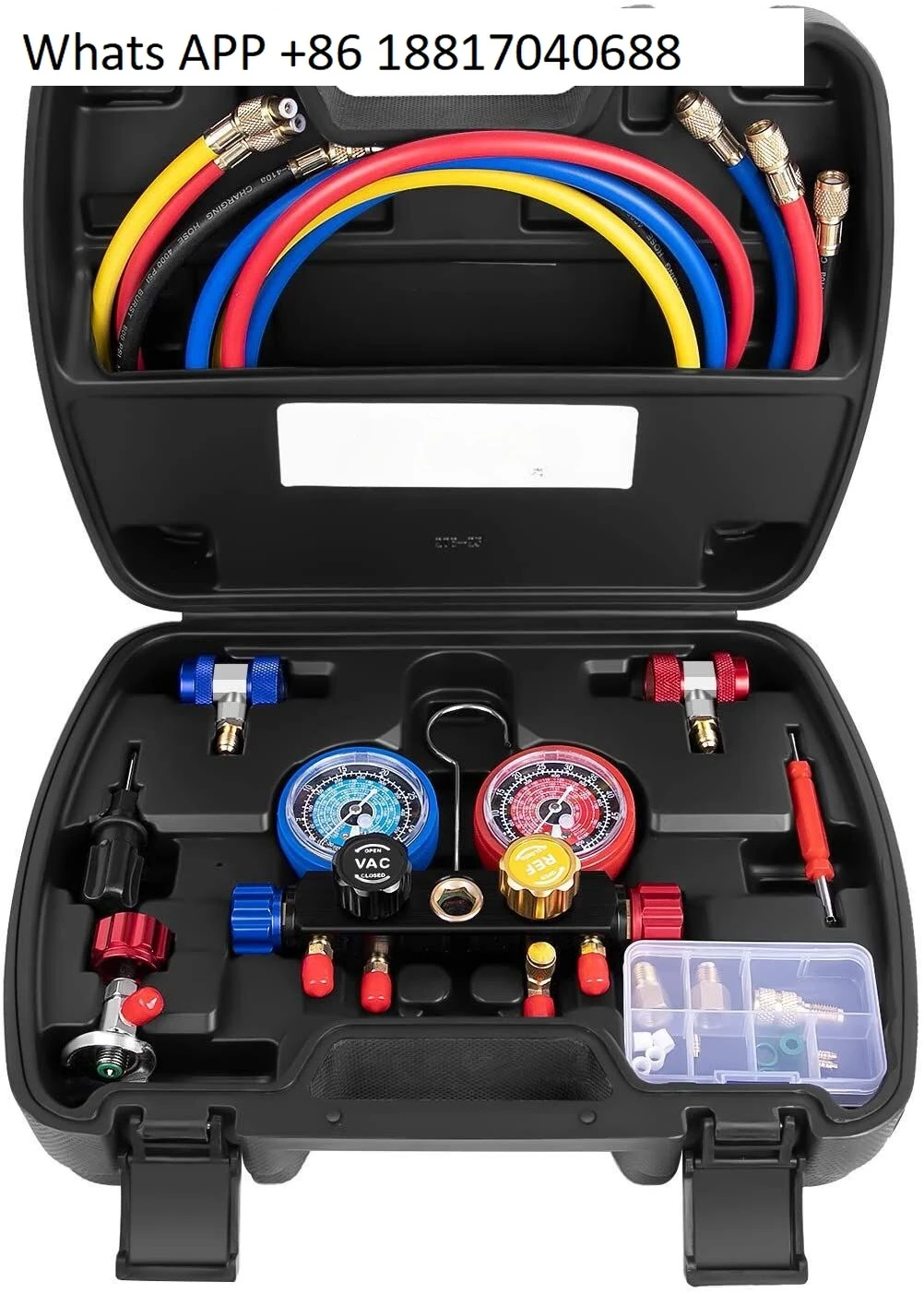 Air conditioner r134 410 22 four-way refrigerant meter group four-wheel double meter valve