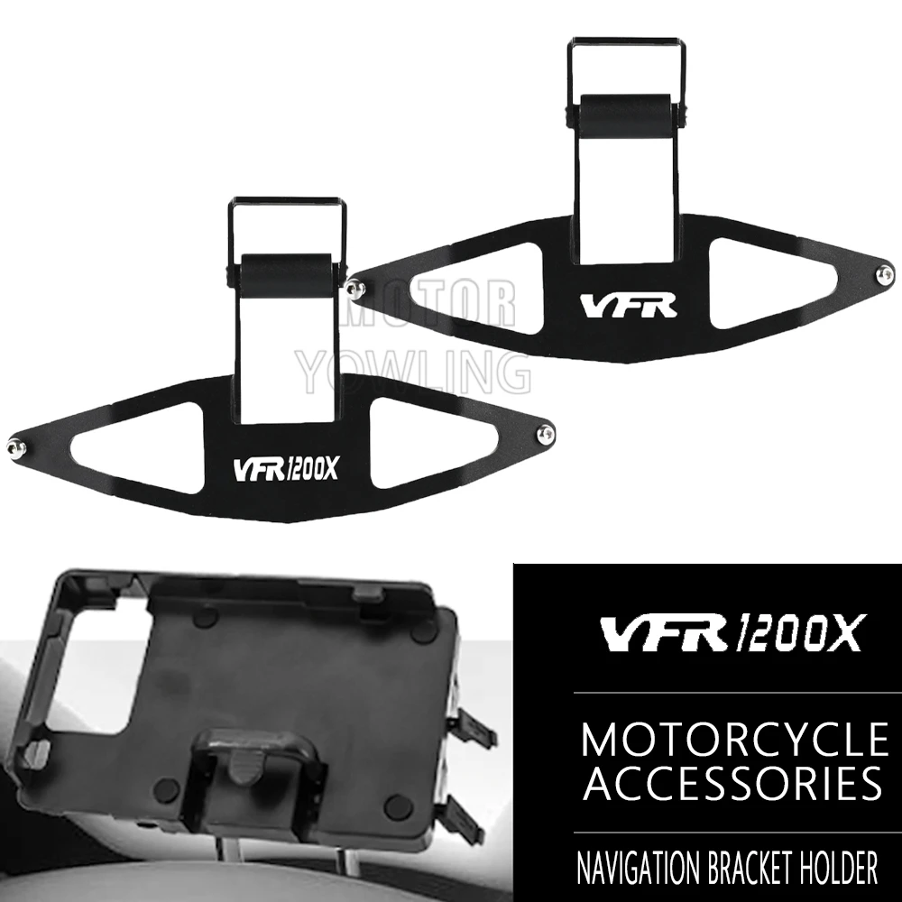 

For Honda VFR1200X Crosstourer VFR 1200X 1200 X 2012-2016 2017 Motorcycle GPS Phone Holder Stand Navigation Extension Bracket