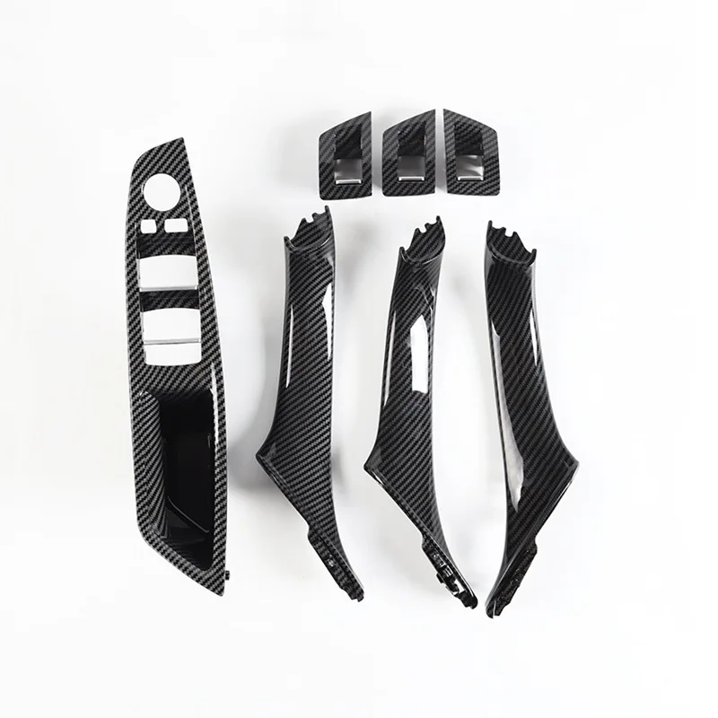 

RHD Front Door Car Interior Door Handle Pull 7pcs Set For BMW 5 Series F10 F18 523 525 528