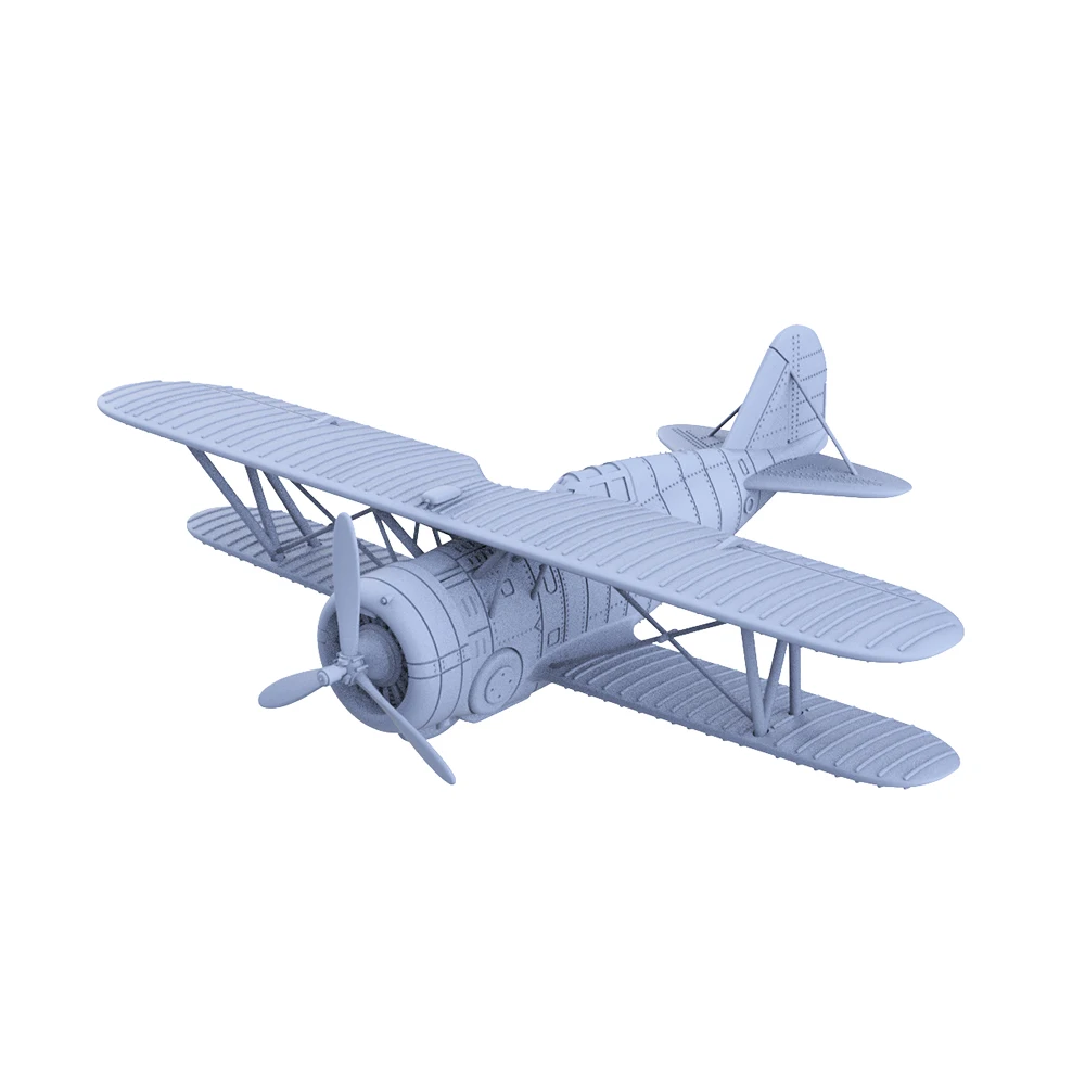Yao's Studio LYR255 1/72 1/144 1/200 1/700 Military Model Kit USN F3F-2 Biplane Fighter - Image 6