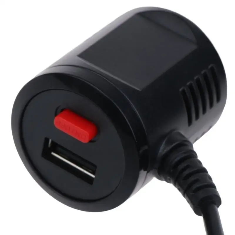 652F USB Power Cable Vehicle Charging Adapter with Power Switch Mini USB Charger-Power Cord for GPS Navigation Car
