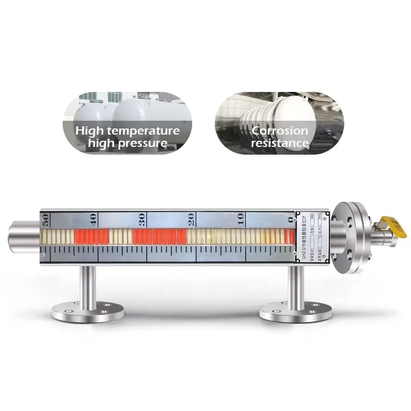 Lpg Tank Magnetic Level Transmitter Indicator Stainless Steel Float Switches Water Liquid Meter Magnetic Flap Level Gauge