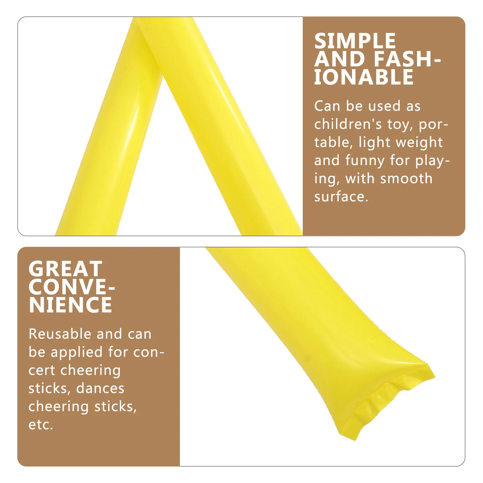 

40 Pcs Cheer Stick Party Favors Kid Gifts Inflatable Noise Maker Sticks Decision Cheering Supplies