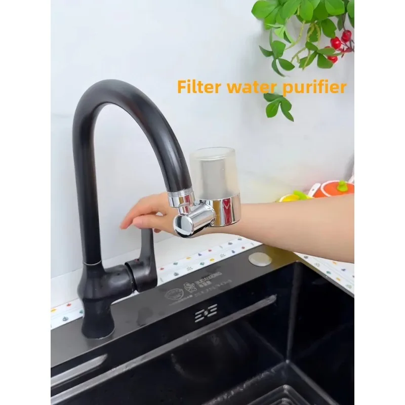 

Универсальный фильтр для воды на кран: предварительный очиститель для раковины и кухонного смесителя, защита от брызг