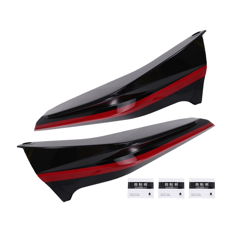 

ABQB-For Honda Civic 2022-2023 Front Bumper Side Corner Spoiler Splitter Guard Decor Car Accessories