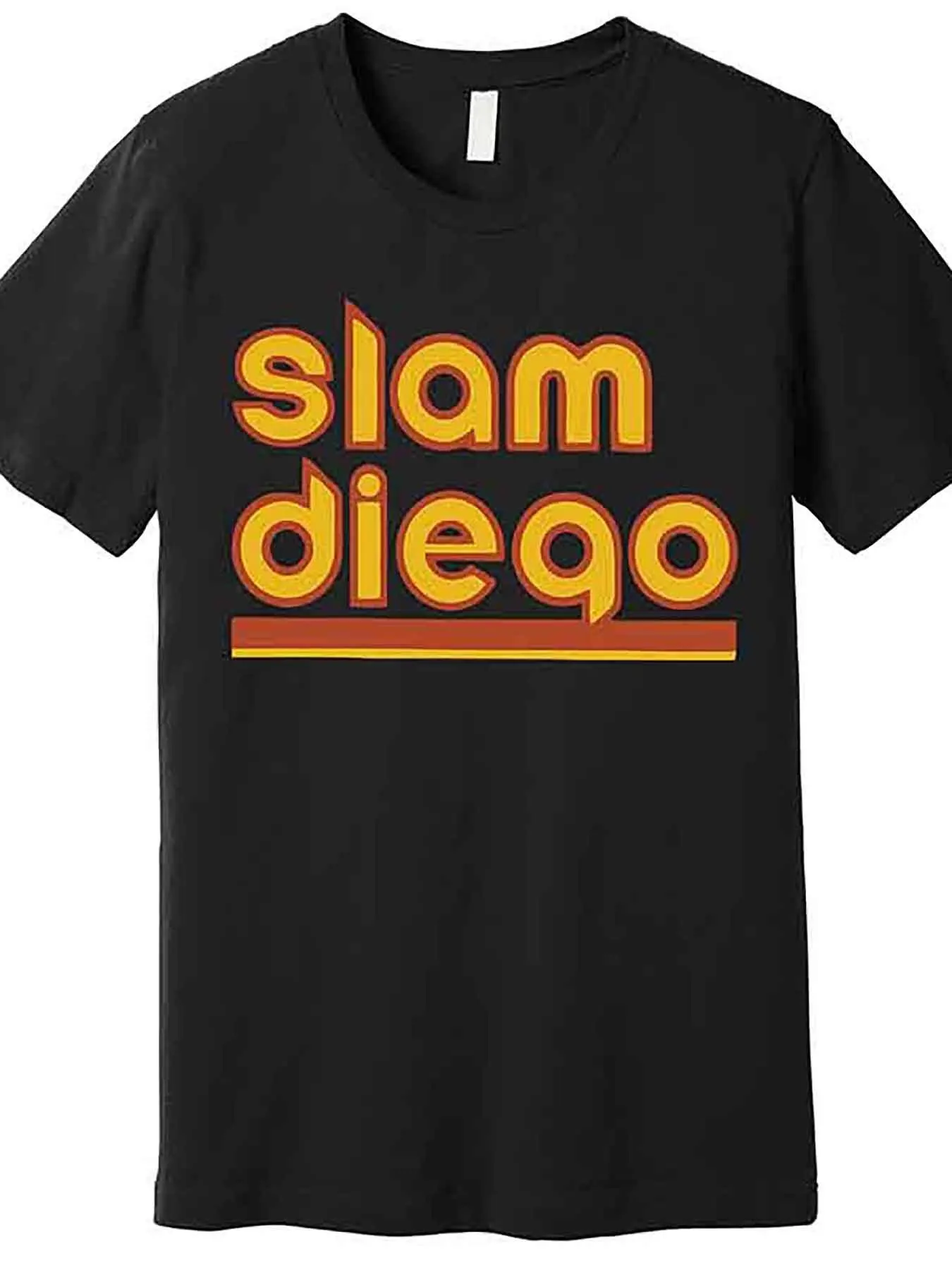 Vintage San Diego Baseball Fan Premium T-Shirt - Fun Men's Short Sleeve Printed Tee in Black