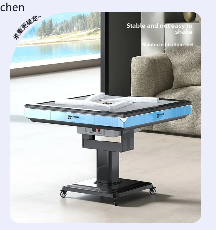 

HYS Cyclone Rotor Roller Coaster Mahjong Machine Fully Automatic Household Chess and Card Table Heating Folding Dual-purpose