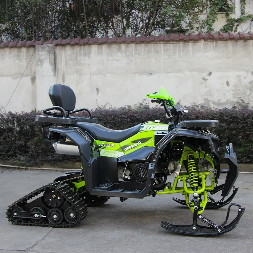 200cc سنو ATV أربع عجلات على الطرق الوعرة المسار دراجة نارية تزلج الكبار الثلج مع فرامل قرصية هيدروليكية وشاشة الكريستال السائل جميع التضاريس #4