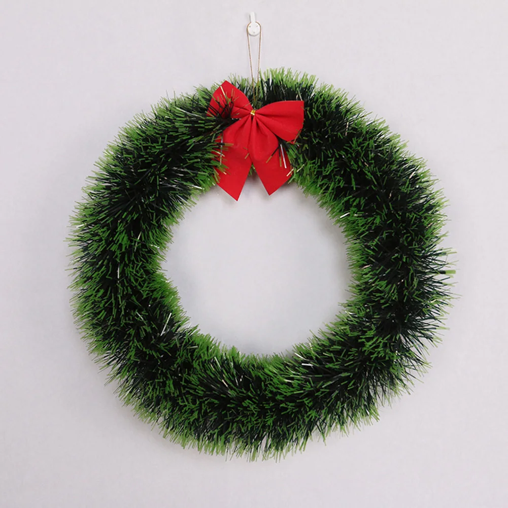 35cm Christmas Wreath Decorations High quality Artificial Christmas Door Festival Garland Hanging Wall Wreath Xmas Kit Set Tool