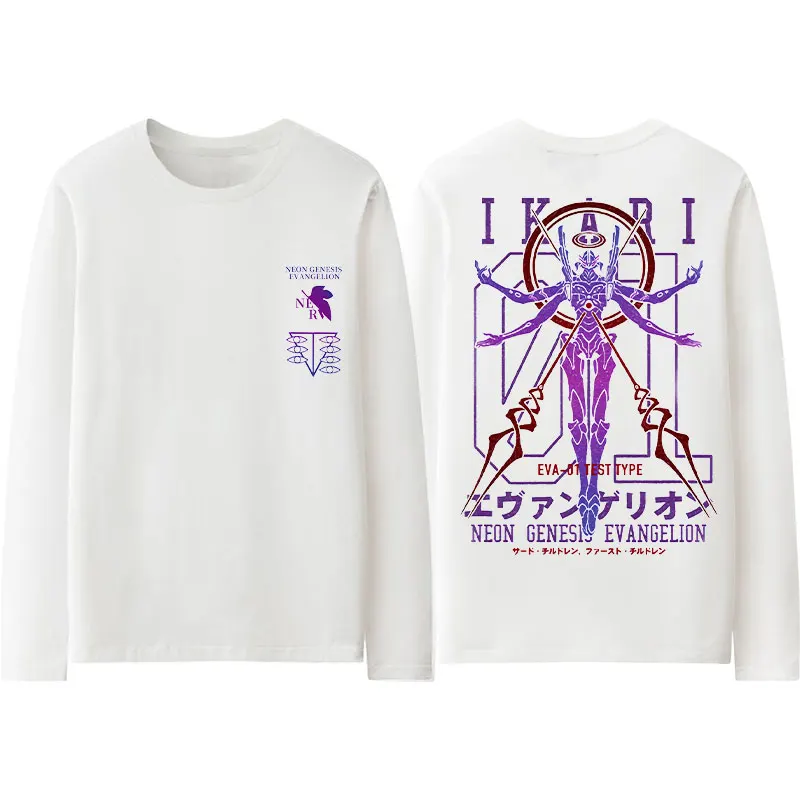 New Century Evangelion Joint Fashion Brand T-shirt Long Sleeve Male Eva Early Mobile Comic Youth Clothing Autumn