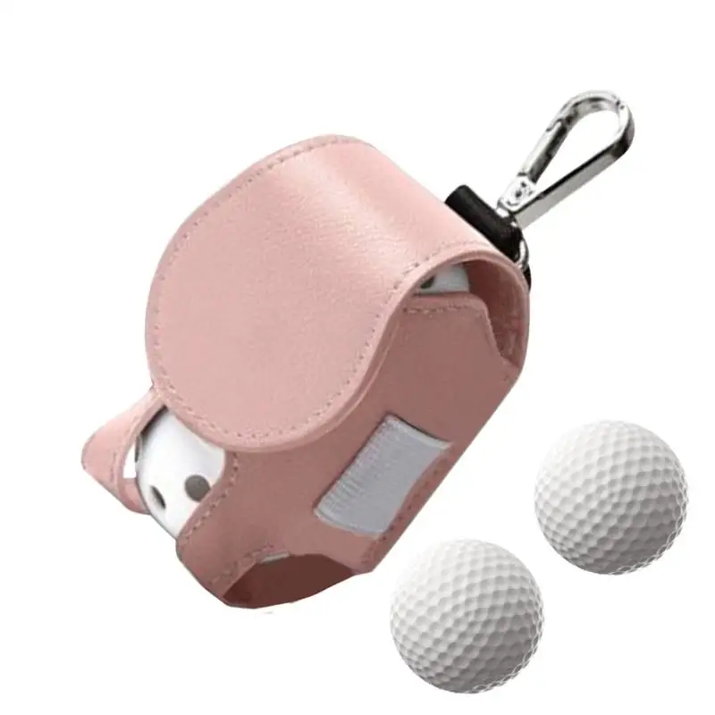 Sac banane portable pour balle de golf, mini poche en cuir, poudres de stockage de balle de golf, support de balle de golf, sac de taille conteneur