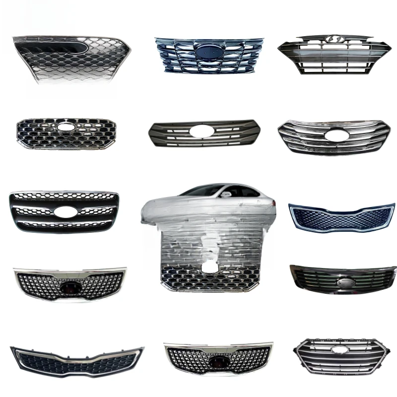 High Quality Chrome Plating Front Bumper Radiator Grille Sport Upgrade Refit Car Styling Accessories Fit For Kia Korean Vehicles