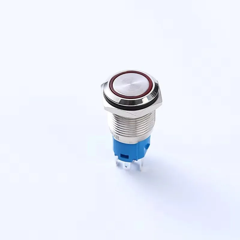 ELEWIND 16MM LED metal button with light waterproof button self-resetting self-locking switch vehicle modification