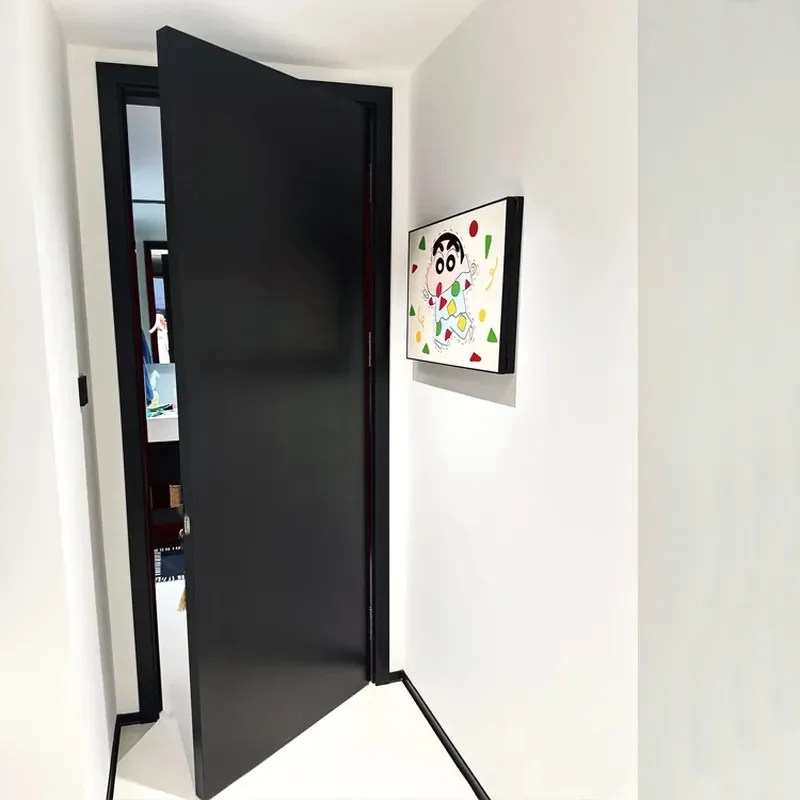 for T-shaped Double Stop Silent Soundproof Door Full Set for Meeting Room Office Hotel Glass Double Door
