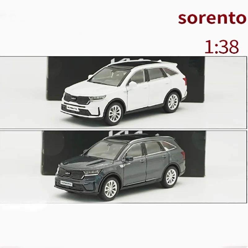 

1:38 оригинальный сплав KIA Sorento SUV, имитация модели автомобиля, готовая коллекция продуктов, игрушка, орнамент, подарок, статическая модель для взрослых