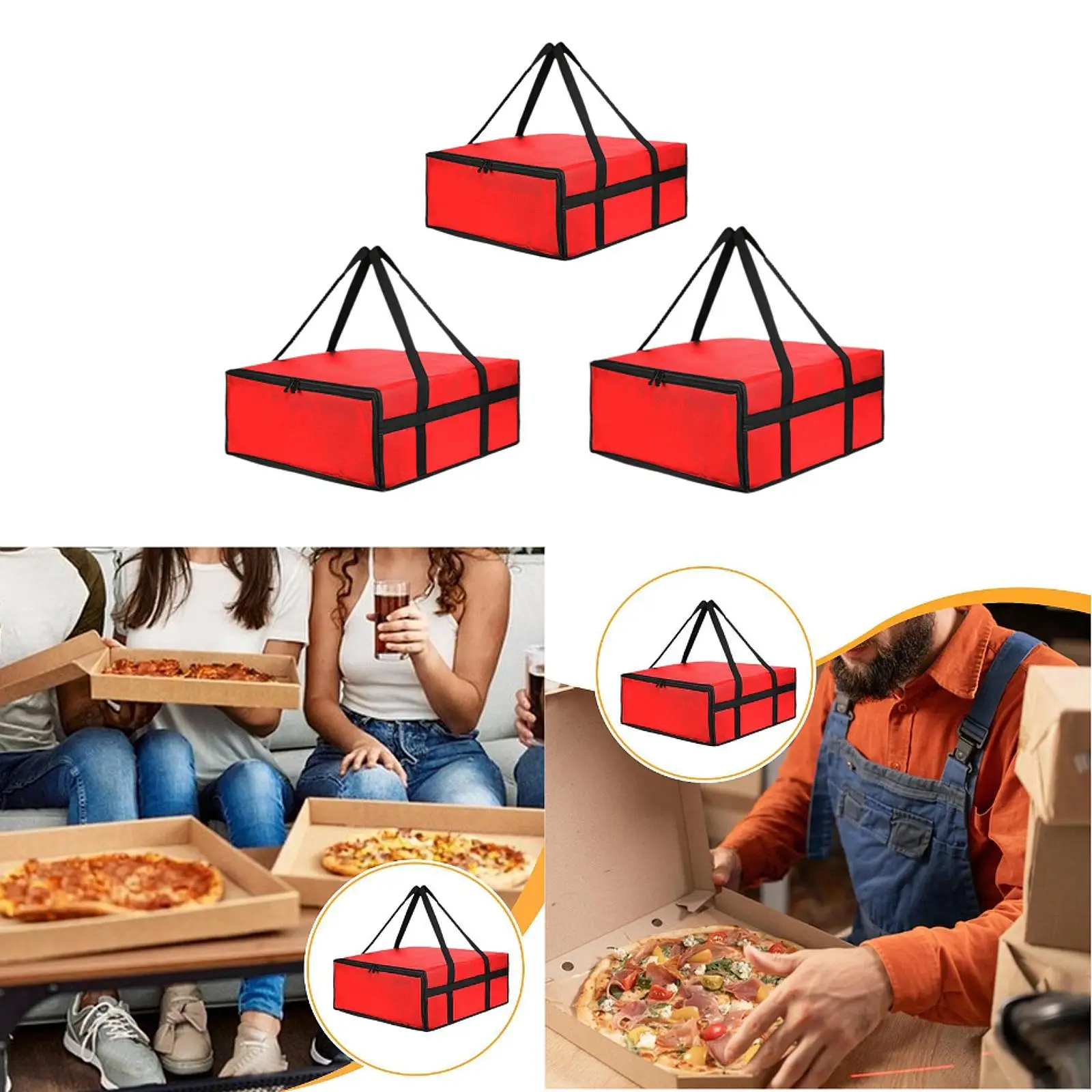

Pizza Delivery Bag for Delivery Grocery Bag for Pizzerias Catering Companies