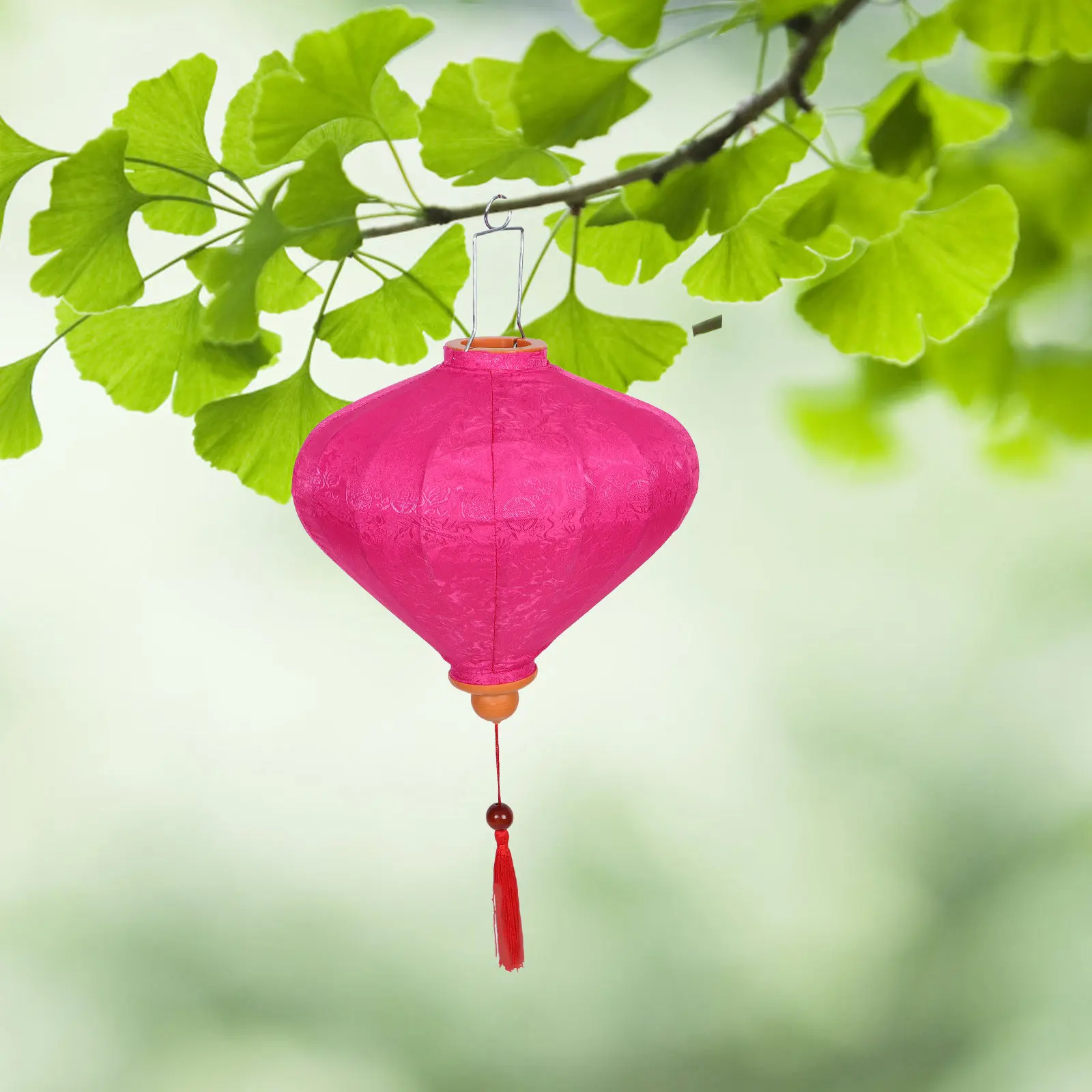 

Овальный подвесной фонарь в винтажном вьетнамском стиле, традиционный тканевый светильник для фестивалей и домашнего декора, для мероприятий на открытом воздухе