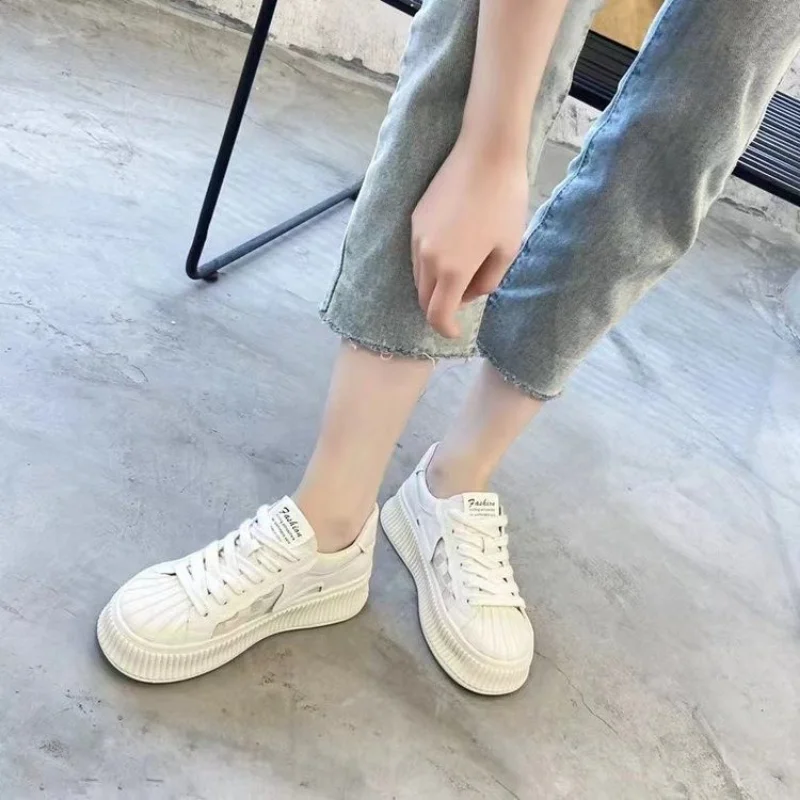 New Fashion Women's Casual Shoes Women's Thick-soled Sneakers Walking Shoes Women's Running Sneakers Vulcanized Shoes