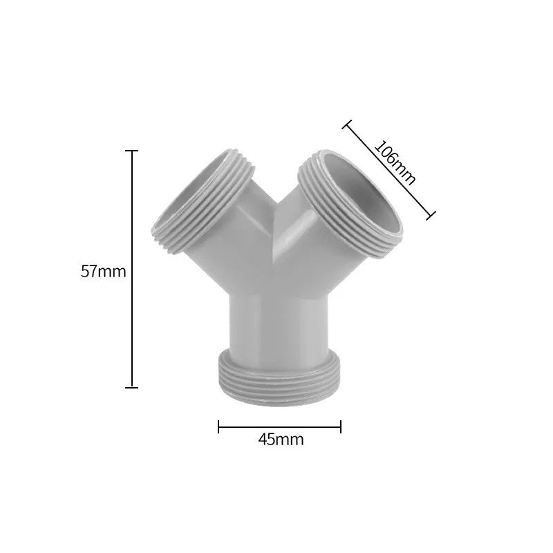 Waschbecken Abflussrohr Adapter Y-förmige Becken Kanalisation Zweig Stecker Überlauf Rohr Gewinde Schlauch Joint für Küche Bad Zubehör