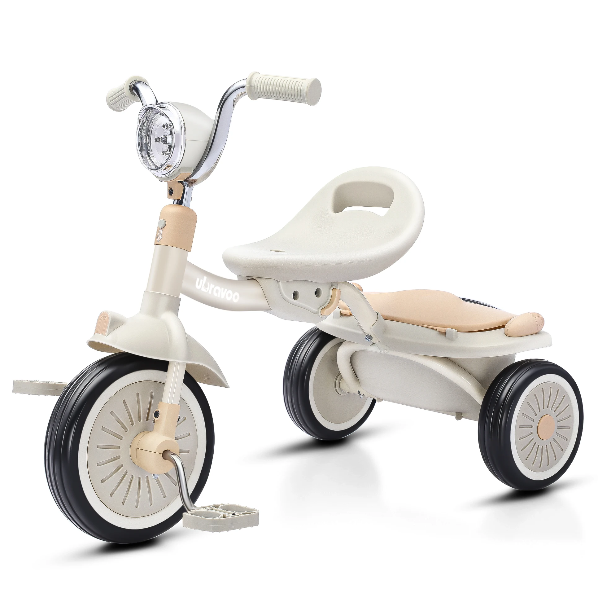 Driewieler voor kinderen, 3-wiel babyfietsspeelgoed, 1-5 jaar oude peuter loopfiets, 4-in-1 kindertrike, voor jongens meisjes cadeau aanwezig