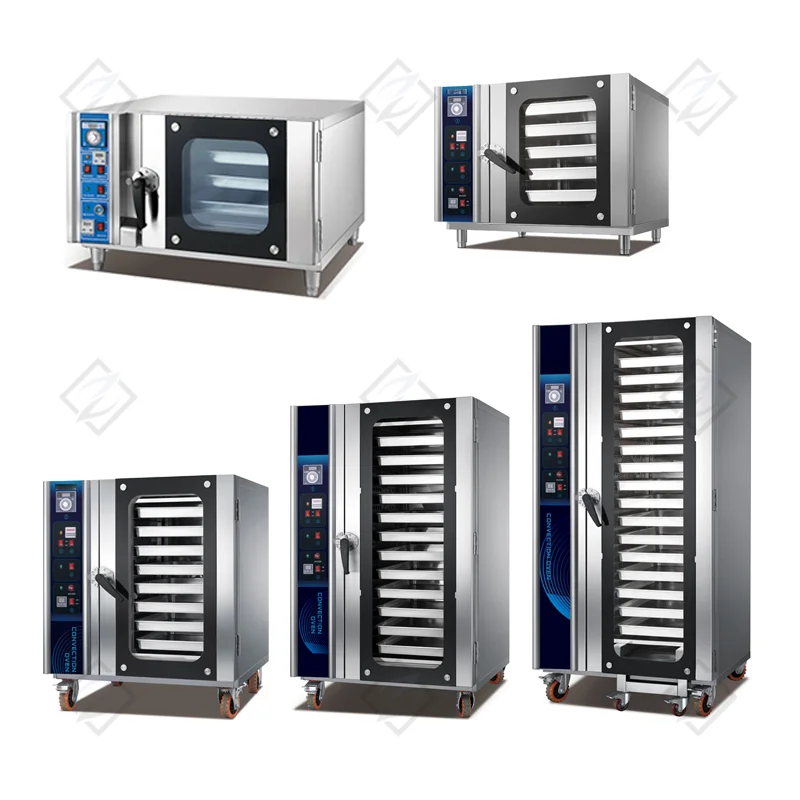 

High Capacity 8 Trays 16 Trays Oven Industrial Electric Hot Air Circulating Bakery Rotary Gas Convection Oven