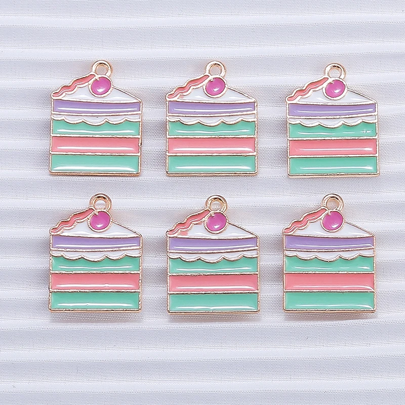 10 Stück Mix süße Sommergetränk Charms Emaille Eis Popsicle Charms Anhänger für Schmuckherstellung DIY Ohrringe Halskette Handwerk Geschenk – Detail 22