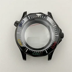 41mm Watch Case NH35 Stainless Steel Waterproof Cases for MOD Seamaster 300 NH36 Movement Watch Replacements 30ATM