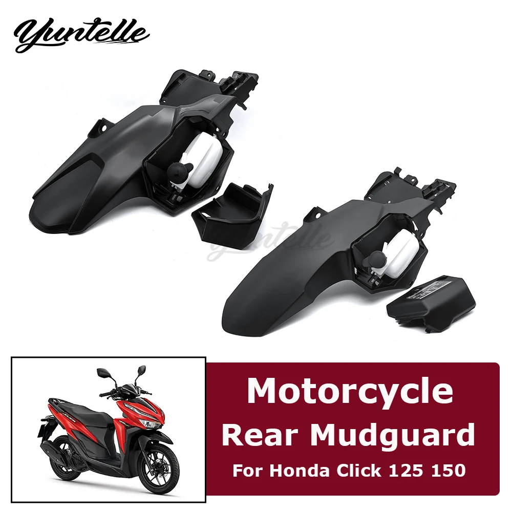 Rear Wheel Extension Fender Mudguard For Honda Vario Click 125 150 125i 150i Motorcycle Accessories With Coolant Reservoir Pump