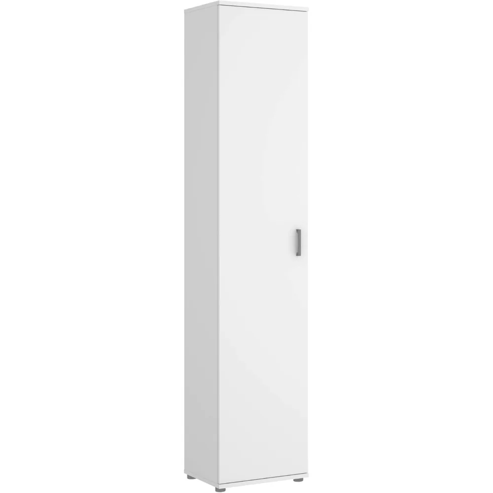 GRUPO RIMOBEL Armario Multiusos Puerta, Madera de ingeniería, Blanco, 39x190x35cm