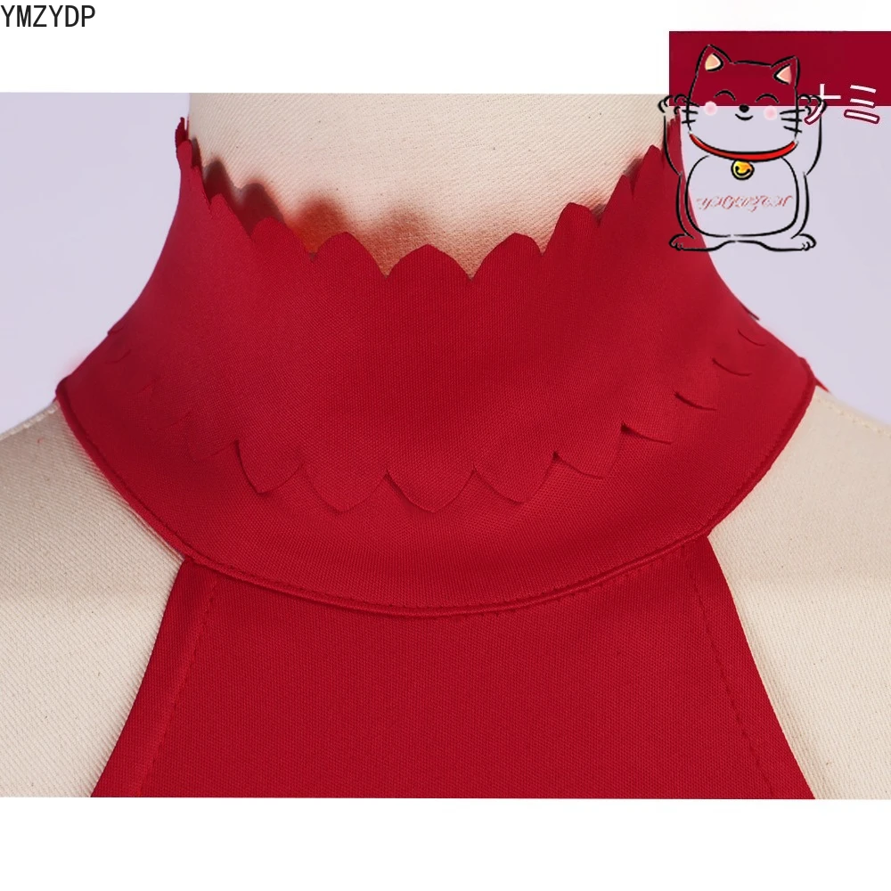 جديد حار بيع نامي الأحمر مثير الورك المعانقة اللباس هالوين كرنفال تأثيري أنيمي حلي الساخن بيع