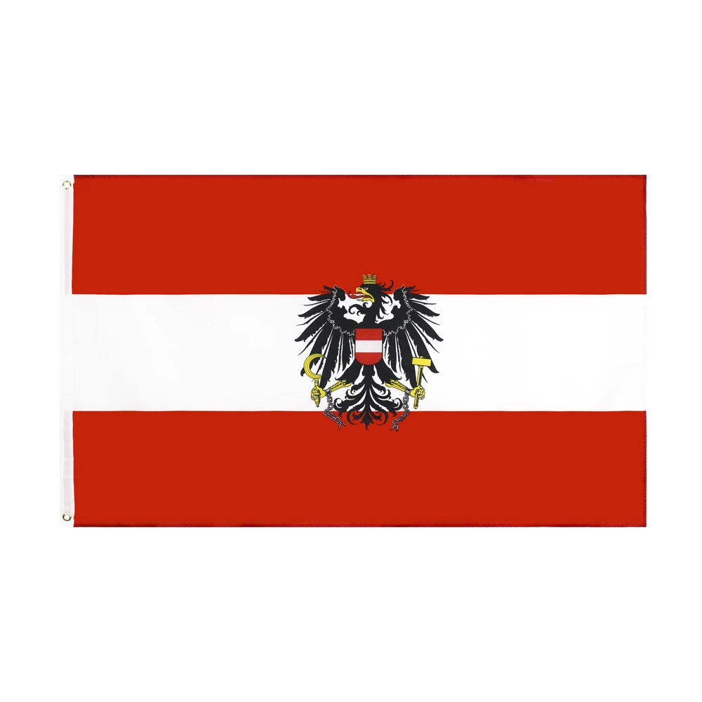 FLAGLINK 90x150 CM Austria National Emblem Flag For Decoration